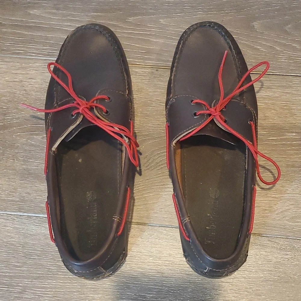 Timberland Brig 2‎ Eye Boat Shoes Dark Brown Men's 11M